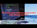 Print Hello World 1000 times based on User s input using for loop in C