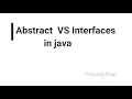 Abstract Class VS Interface in Java Difference interface and abstract class urdu