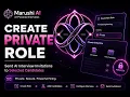 Create Private Roles Invite the Right Candidates Hire Smarter