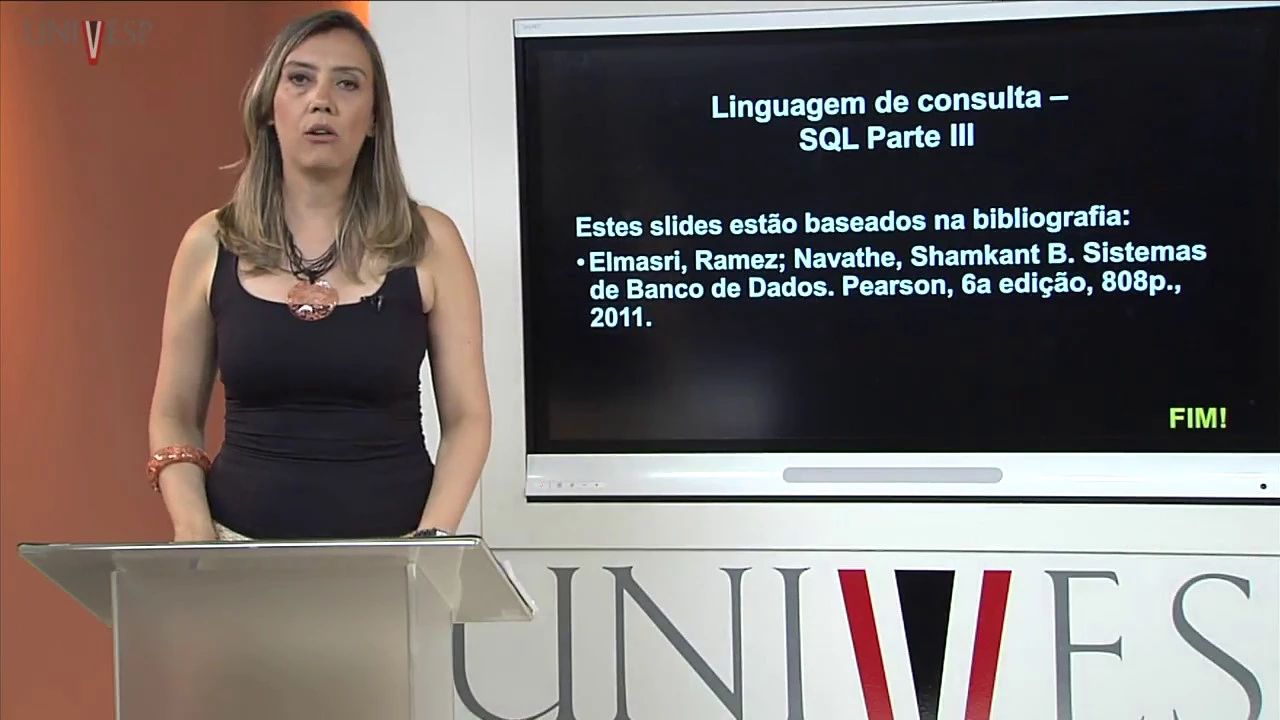 Bancos de Dados  Aula 15  Linguagem de consulta   SQL Parte III