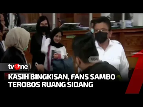 Fans Ferdy Sambo Nekat Terobos Ruang Sidang