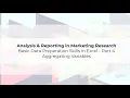 Recoding Variables Using Excel - Creating Composite Variables