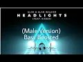 Alok \u0026 Alan Walker - Headlights (Male Version) (feat. KIDDO) [Bass Boosted] 🔥🎧