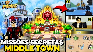 TODAS as MISSÕES SECRETAS da MIDDLE TOWN no BLOX FRUITS (3 Estrelas)