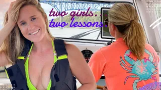 Two Girls…Two Lessons. –  Lazy Gecko Sailing VLOG 210