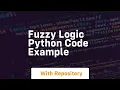 fuzzy logic python code example