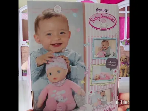 Cute Baby Annabell Doll & Wooden Rocking Cradle | Unboxing & Play