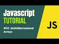 JavaScript Tutorial in Hindi Multidimensional arrays