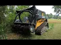 BIG MUNCHIE BURIED IN NO MAN S LAND MULCHING 2 YEARS OF THICK BRUSH