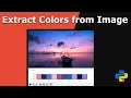 Python - Extract colors from Image
