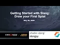 Getting Started with Slang Draw Your First Splat