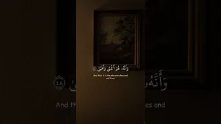 الشيخ ياسر الدوسري من سورة النجم وأن ليس للإنسان إلا ما سعى 