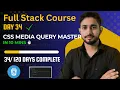 Day 34 CSS Media Query Responsive in 10 Mins Hindi Full Stack 2025