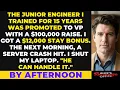 I Mentored Him for 15 Years He Got VP 100K Raise I Got 12K Then Servers Crashed