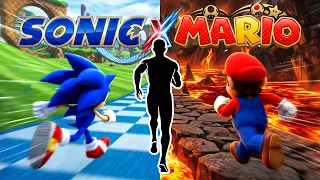 Immersive Interactive Warm Up SONIC x MARIO RUN 200 kcal Burn Fun Workout Full Body