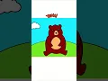 Coloring a cute brown bear today