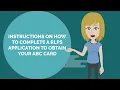 Instructions On How To Complete A RLPS Application To Obtain Your ABC Card