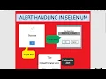 ALERTS HANDLING IN SELENIUM WEBDRIVER JAVA ALERTS IN SELENIUM ALERTS METHODS IN SELENIUM