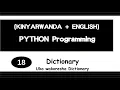 18 KinyaRwanda English Python Programming Dictionary