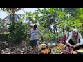 Download Lagu Panen pisang, lanjut Maska jantung pisang santan pedas, sambel tempe,telur dadar, masakan desa 