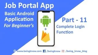 Job Portal App - Part 11 Complete Login Function