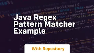 java regex pattern matcher example