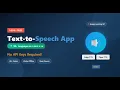 FREE Text-to-Speech App 90 Multiple Language No API Keys Edge TTS Piper TTS Python Tutorial