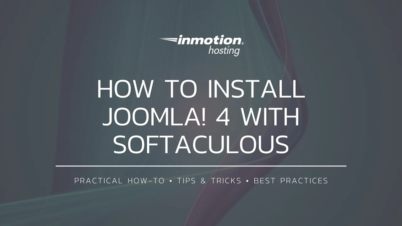 How to Install Joomla 4 with Softaculous