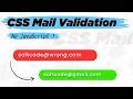 Email Validation Checking Using only CSS Check Valid Mail without JavaScript