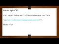 044 Inline style CSS