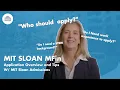 Everything you need to know about the MIT Sloan Master of Finance application