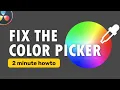 Why your DaVinci Resolve Color Picker is WRONG on Mac and how to fix it