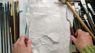 Paper Towel Saving Tip for Oil & Acrylic Painters