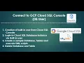 Connect to GCP CloudSQL MYSQL instance using DB User