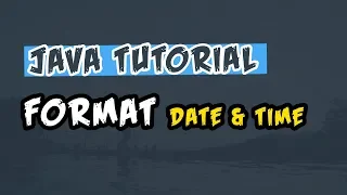 Java Tutorial Simple Date Format Format Current Date Time