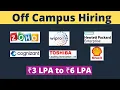 Off Campus Recruitment 2022 Zoho Cognizant Wipro Toshiba Shell HPE IT hiring