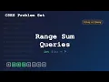 CSES Range Sum Queries I - Segment trees Complete Solution Explained Competitive Programming