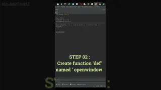 in only 3 steps open a new window with a buttons in