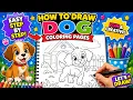 Draw Dog Coloring Pages With ME Easy Step by Step Tutorial