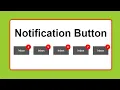 How to Create Notification Button with html and css practical program