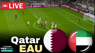 Qatar vs United Arab Emirates | World Cup 2026 Qualifiers AFC |Live Match Today⚽Full match VideoGame
