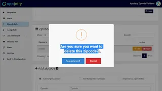 Create Zipcode rules with estimation dates in your Zipcode Validator Tool for your Shopify store