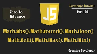 Math abs Math round Math floor Math ceil Math max Math min Javascript