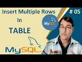 MySQL Insert Multiple Data in Table PHP tutorial for beginners - 98 MySQL in PHP