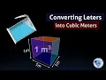 How to convert centimeter cube to cubic meter and Liter to meter cube