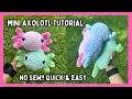 Crochet Axolotl NO SEW Tutorial FREE Amigurumi Pattern Step by Step Advanced Beginners