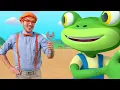 The Excavator Song! Gecko and Blippi Sing Along | Gecko's Garage | Trucks and Vehicles For Children