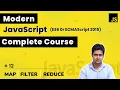 Map Filter Reduce Higher order functions ES6 in Hindi - 12