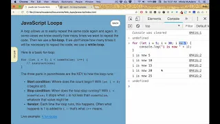 js19 JavaScript For Loops