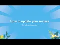 How to update your school or district roster for administrators